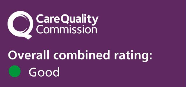 CQC logo, then the words overall combined score good