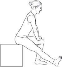 Seated Hamstring Stretch graphic Seated Hamstring Stretch graphic
