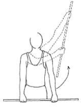 Shoulder abduction with stick
