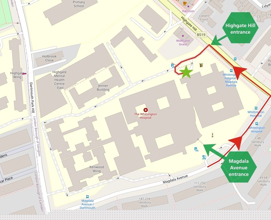 map of updated entrances