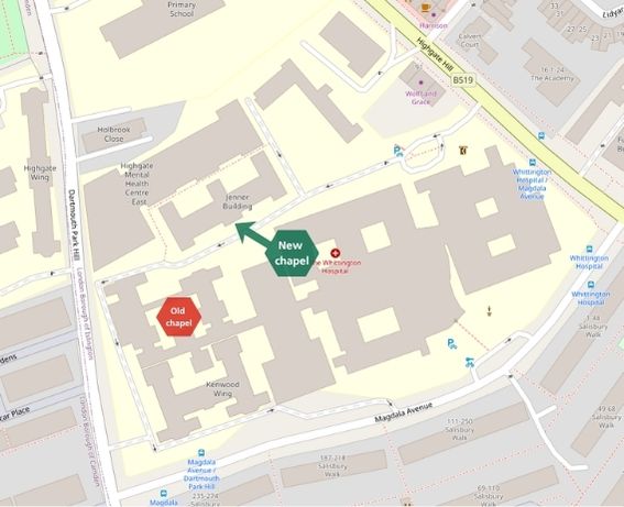 chapel map chapel location