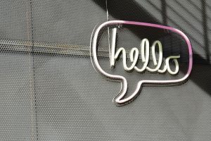 Hello speech bubble Hello speech bubble