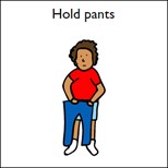Hold pants