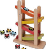 Wooden car ramp game