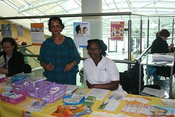 Lucy and her team offer advice and samples on 8 June 2012