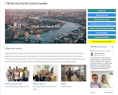 Launch of revamped North Central London TB Service website Launch of revamped North Central London TB Service website