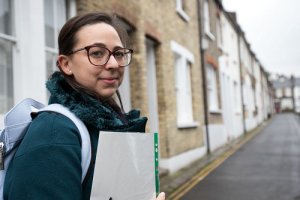 Nurse out and about in community
