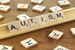 Word Autism spelt out using Scrabble tiles