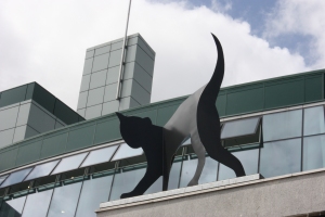 Whittington black cat sculpture