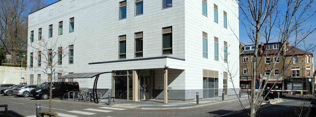 Whittington Education Centre (WEC) front entrance Whittington Education Centre (WEC) front entrance