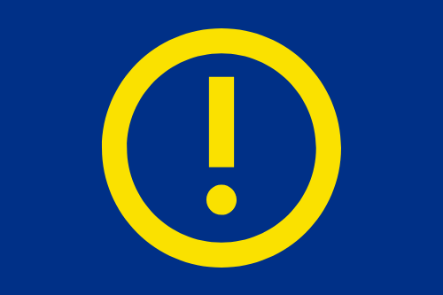 the exclamation mark symbol