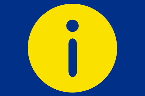 a picture of the i for information symbol