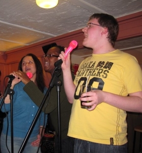Charity sing-along - bi-monthly event at the social club
