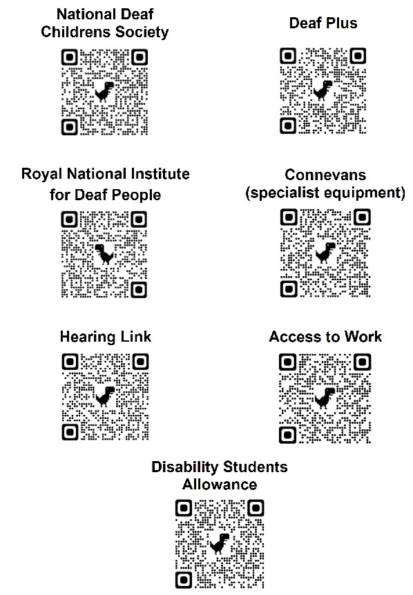 QR codes - links to useful information and advice
