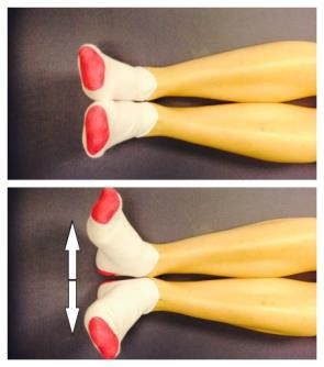 Exercise 2 - heels together, move toes apart