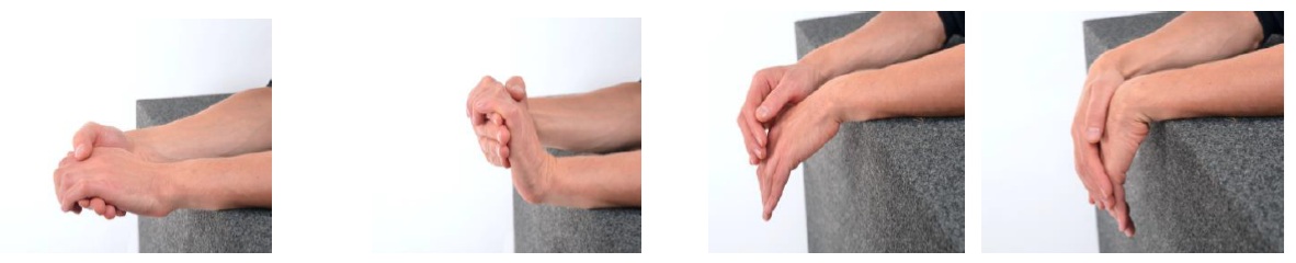 Slow and gentle wrist exercises