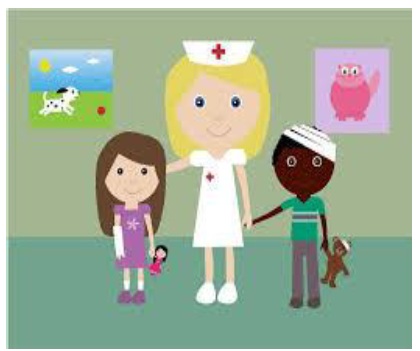 Nurse and kids image