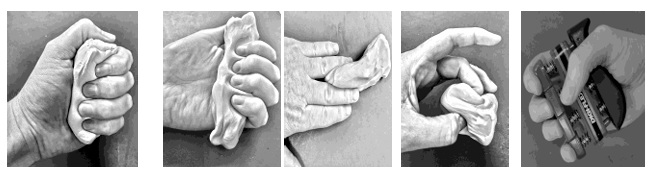 Putty exercises for strengthening