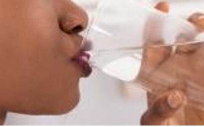 Woman drinking water