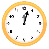 A clock displaying the time