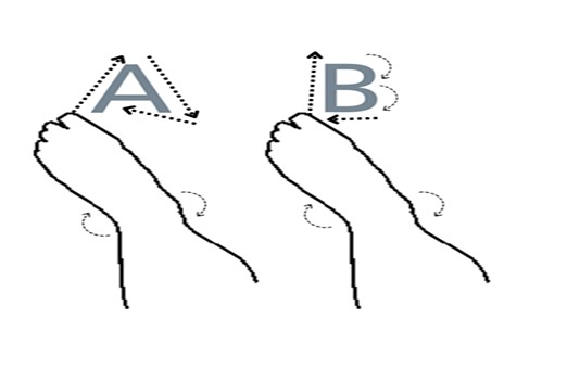 Alphabet writing exercise
