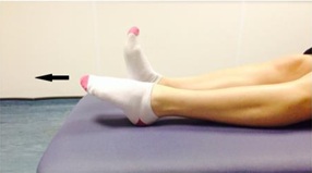 Stretch - point toes down as far as you can